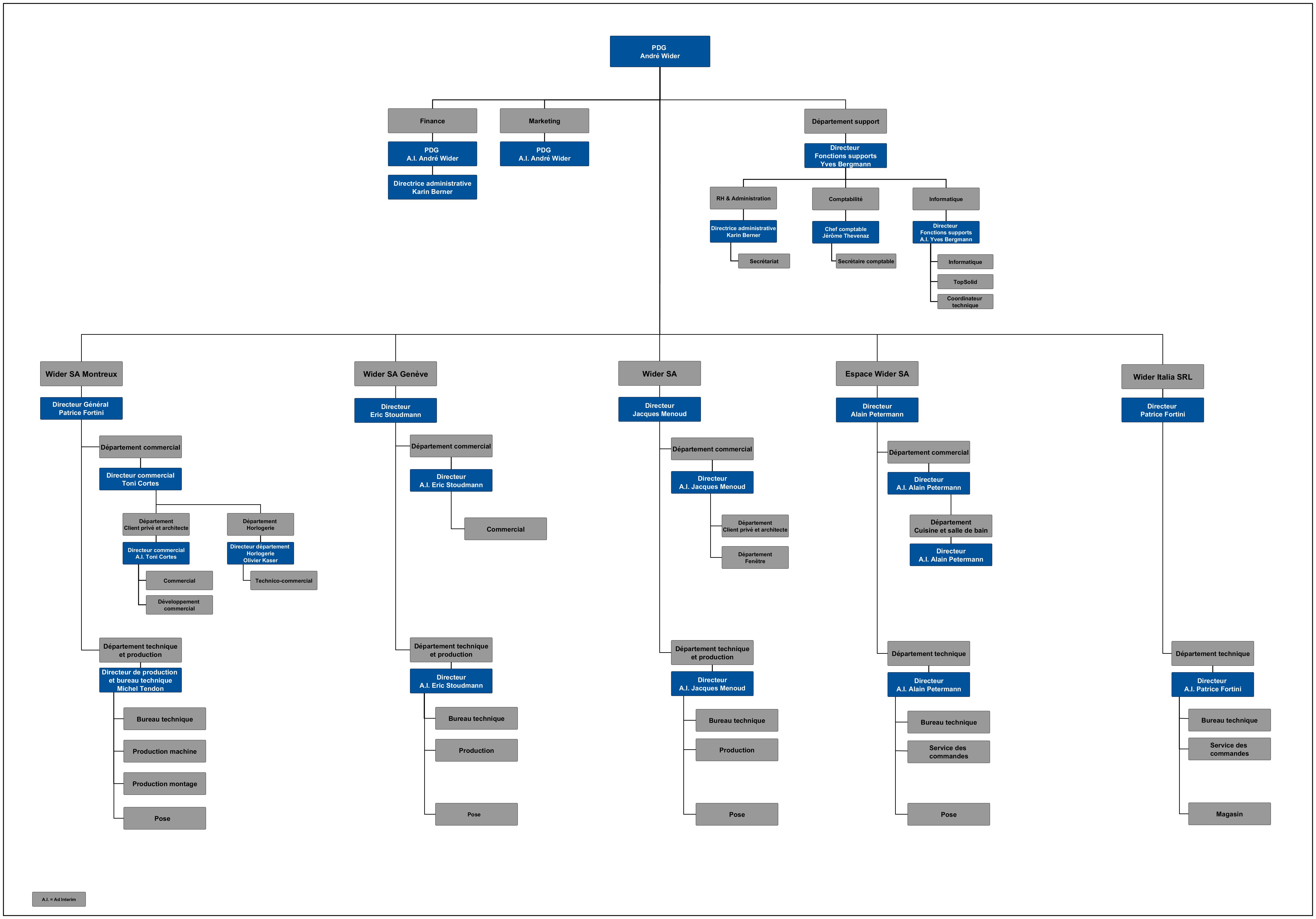 Organisation Chart of Wider Companies